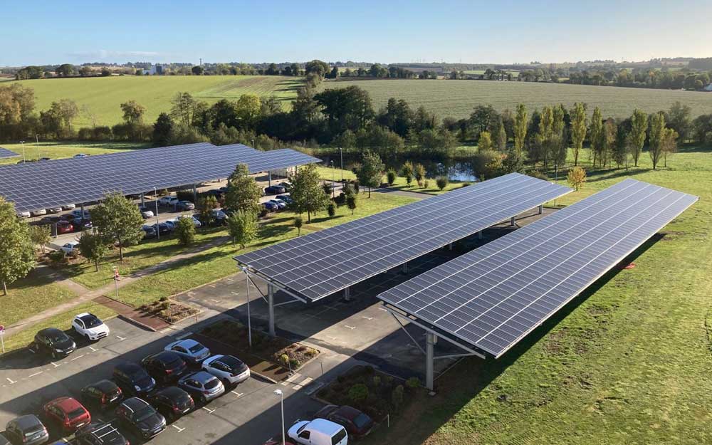 3 MW Solar-Carport in den USA
